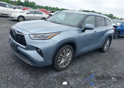 2022 Toyota Highlander Platinum from USA, damaged, VIN 5TDFZRBH5NS231200